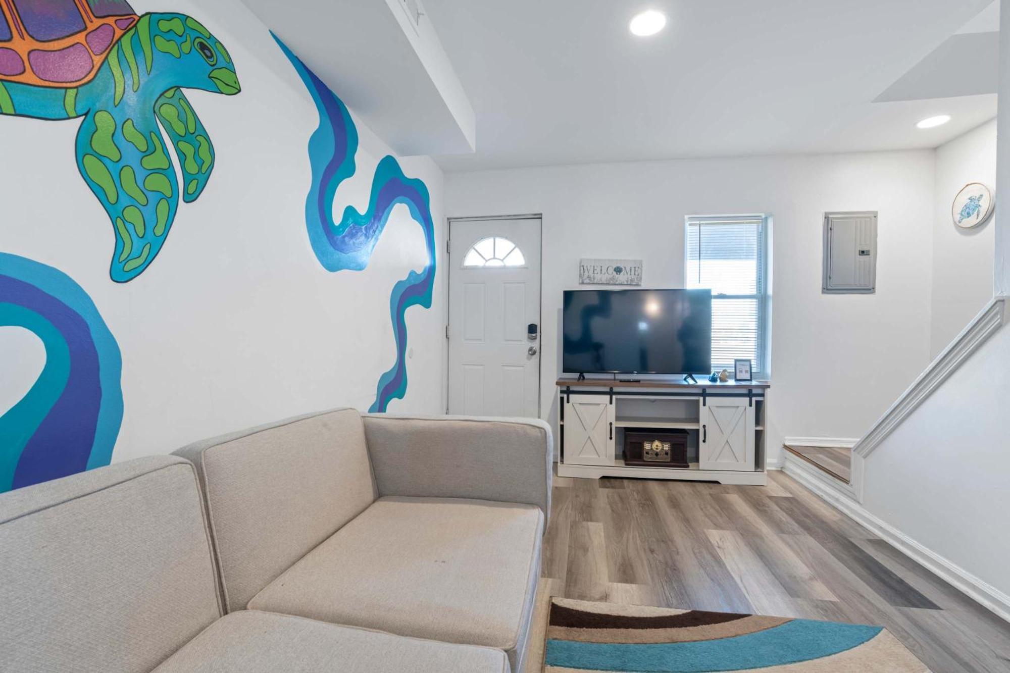 Arcade Nook & New Sea Turtle Mural- 3Br Ατλάντικ Σίτι Εξωτερικό φωτογραφία